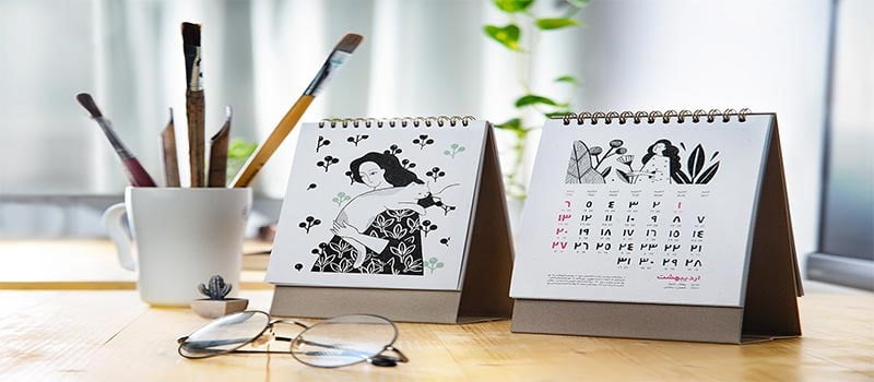 طراحی و چاپ انواع تقویم های رومیزی