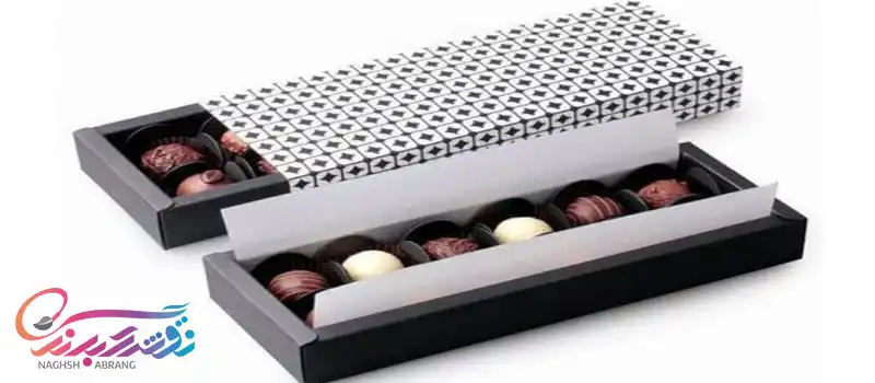 چاپ و بسته بندی جعبه شکلات