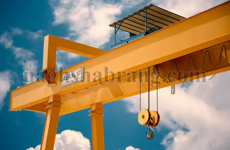 عکاسی جرثقیل صنعتی و خط تولید آن
